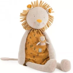 Moulin Roty Activiteitenknuffel Leeuw - 80 Cm -Kinderspeelgoed moulin roty reuzenknuffel leeuw3