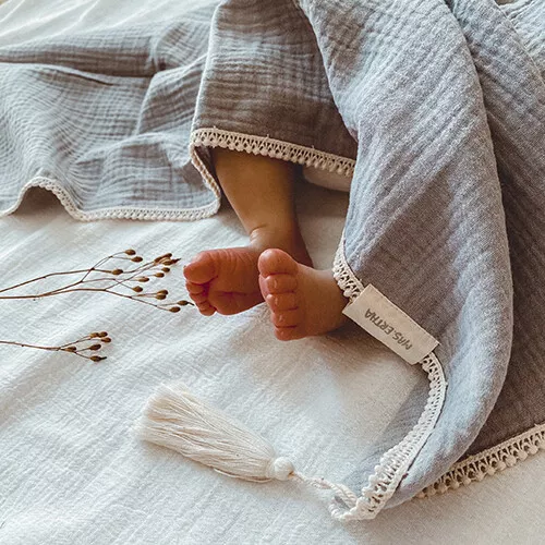 Mrs Ertha Hydrofieldoek En Knuffelrammelaar Eenhoorn - Clay Pink - Afbeelding 5