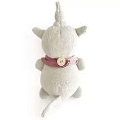 Mrs Ertha Knuffeleenhoorn En Rammelaar - Clay Pink - 23 Cm -Kinderspeelgoed mrs ertha knuffeleenhoorn clay pink 23 cm 3
