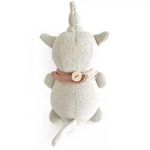 Mrs Ertha Knuffeleenhoorn En Rammelaar - Peach - 23 Cm 6 Mrs Ertha Knuffeleenhoorn En Rammelaar - Peach - 23 Cm - Afbeelding 4