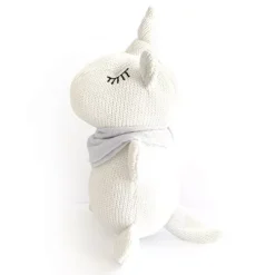 Mrs Ertha Knuffeleenhoorn En Rammelaar - Pearl - 23 Cm -Kinderspeelgoed mrs ertha knuffeleenhoorn en rammelaar pearl 23 cm 1