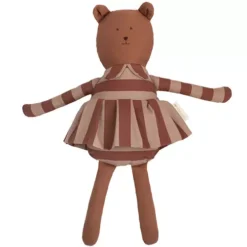 Nobodinoz Knuffelbeer Majestic - Marsala - 53 Cm -Kinderspeelgoed nobodinoz knuffelbeer majestic marsala 4 2