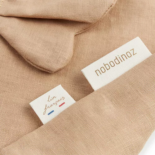Nobodinoz Knuffeldoek Lin Français - Butterfly - Sand - Afbeelding 6