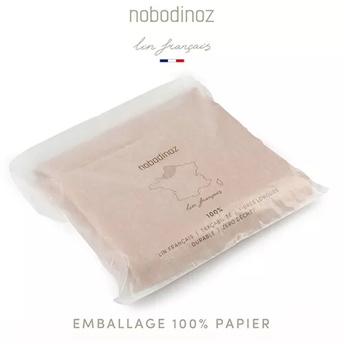 Nobodinoz Knuffeldoek Lin Français - Leaf - Noisette - Afbeelding 7