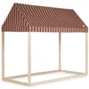 Nobodinoz Speelhuis Majestic - Marsala Taupe Stripes 2 Nobodinoz Speelhuis Majestic - Marsala Taupe Stripes -Kinderspeelgoed nobodinoz speelhuis majestic marsala taupe stripes 1
