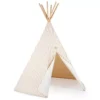 Nobodinoz Tipi Wigwam Arizona - Taupe Stripes Natural -Kinderspeelgoed nobodinoz tipi wigwam arizona taupe stripes natural