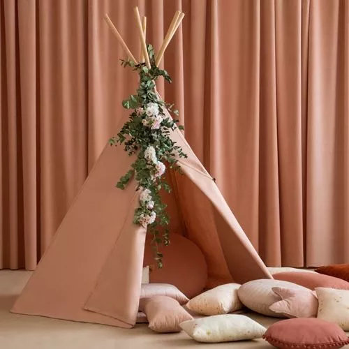 Nobodinoz Tipi Wigwam Nevada - Bloom Pink 4 Nobodinoz Tipi Wigwam Nevada - Bloom Pink - Afbeelding 2