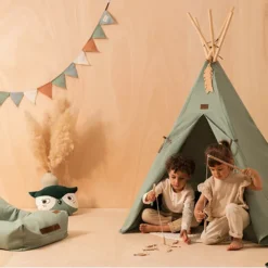 Nobodinoz Tipi Wigwam Nevada - Eden Green 18 Nobodinoz Tipi Wigwam Nevada - Eden Green -Kinderspeelgoed nobodinoz tipi wigwam nevada eden green 1