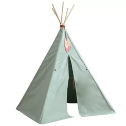 Nobodinoz Tipi Wigwam Nevada - Provence Green -Kinderspeelgoed nobodinoz tipi wigwam nevada provence green 1