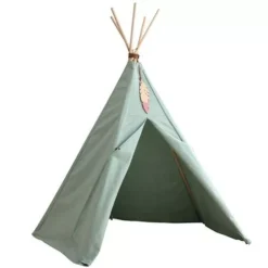 Nobodinoz Tipi Wigwam Nevada - Provence Green -Kinderspeelgoed nobodinoz tipi wigwam nevada provence green 2