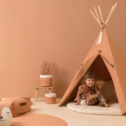 Nobodinoz Tipi Wigwam Nevada - Sienna Brown -Kinderspeelgoed nobodinoz tipi wigwam nevada sienna brown 5