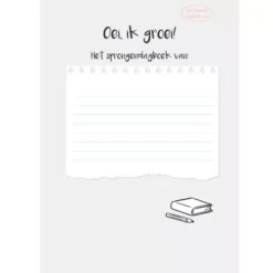 Fontaine Uitgevers Oei, Ik Groei - Het Sprongendagboek 6 Fontaine Uitgevers Oei, Ik Groei - Het Sprongendagboek -Kinderspeelgoed oei ik groei het sprongendagboek2