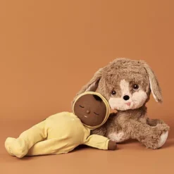 Olli Ella Knuffelhond Dinkum Dog - Honey -Kinderspeelgoed olli ella knuffelhond dinkum dog honey 3