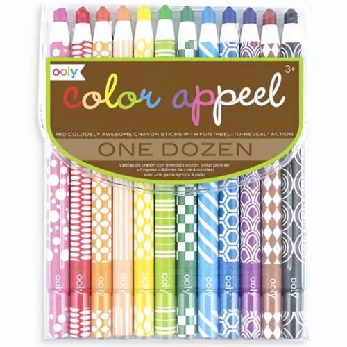 Ooly Afpelbare Wascokrijtjes -12st 3 Ooly Afpelbare Wascokrijtjes -12st