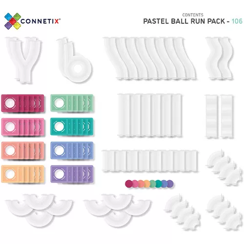 Connetix Magnetische Tegels Knikkerbaan - Pastel - 106st 12 Connetix Magnetische Tegels Knikkerbaan - Pastel - 106st - Afbeelding 10