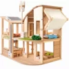 Plan Toys 'groen' Poppenhuis Met Inrichting
