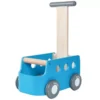 Plan Toys Loopwagen Busje Walker - Blauw -Kinderspeelgoed plan toys loopwagen van walker blauw