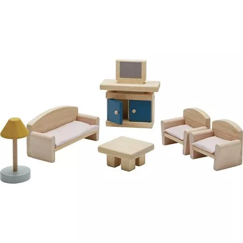 Plan Toys Poppenhuis Woonkamer - Orchard 4 Plan Toys Poppenhuis Woonkamer - Orchard - Afbeelding 2