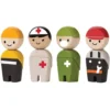 Plan Toys Poppenhuispoppen Reddingsploeg 4 St - 6 Cm -Kinderspeelgoed plan toys poppenhuispoppen reddingsploeg 4 st