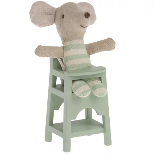 Maileg Poppenhuis Kinderstoel - Mint - 7 Cm 4 Maileg Poppenhuis Kinderstoel - Mint - 7 Cm - Afbeelding 2
