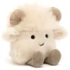 Jellycat Knuffelschaap Amuseabean Ram - 10 Cm -Kinderspeelgoed ram