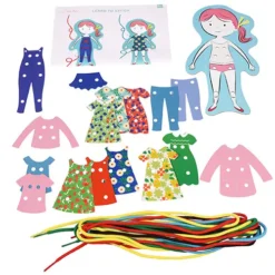 Rex London Rijgkaarten Aankleedpop 11 Rex London Rijgkaarten Aankleedpop -Kinderspeelgoed rex london rijgkaarten aankleedpop 4