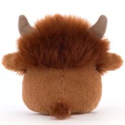 Jellycat Knuffelkoe Amuseabean Highland Cow - 10 Cm -Kinderspeelgoed schotse hooglander2