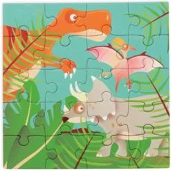 Scratch Europe Magnetisch Puzzelboek Dino - 2x20st -Kinderspeelgoed scratch europe magnetisch puzzelboek dino 3