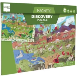 Scratch Europe Magnetische Puzzelboek Dino - 80st
