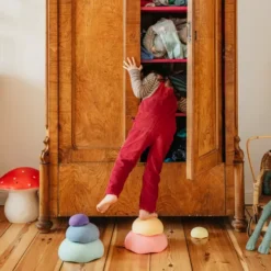 Stapelstein Inside Rainbow Pastel - 6st 10 Stapelstein Inside Rainbow Pastel - 6st -Kinderspeelgoed stapelstein inside rainbow pastel 6st 1