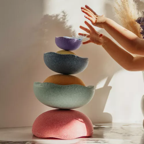 Stapelstein Inside Rainbow Pastel - 6st 4 Stapelstein Inside Rainbow Pastel - 6st - Afbeelding 2