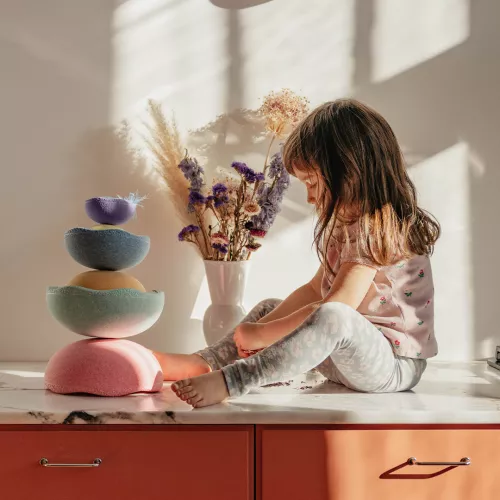 Stapelstein Inside Rainbow Pastel - 6st 8 Stapelstein Inside Rainbow Pastel - 6st - Afbeelding 6