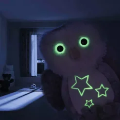 Steiff Knuffeluil Glow In The Dark - Wittie - 19 Cm -Kinderspeelgoed steiff knuffeluil glow in the dark wittie 19 cm 1
