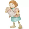 Tender Leaf Toys Poppenhuispop Mw. Goodwood & Haar Baby - 13 Cm -Kinderspeelgoed tender leaf toys poppenhuispop mw. goodwood haar baby ilovespeelgoed.nl