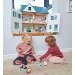 Tender Leaf Toys Poppenhuis Villa Dovetail -Kinderspeelgoed tender leaf toys poppenvilla1 ilovespeelgoed3