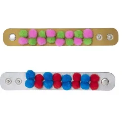 Tiger Tribe Sieraden Ontwerp Kit - Pompons Armbanden -Kinderspeelgoed tiger tribe sieraden ontwerp kit pom pom armbanden ilovespeelgoed2