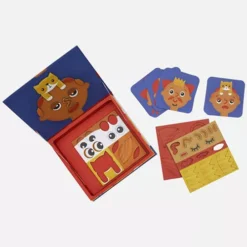 Kinderspeelgoed -Kinderspeelgoed tiger tribe magneetboek gezichten 1