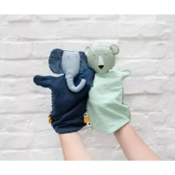 Trixie Handpop Mrs. Elephant -Kinderspeelgoed trixie handpop mrs. elephant2