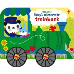 Uitgeverij Usborne Kartonboekje Baby's Allereerste Treinboek