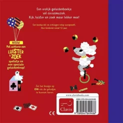 Uitgeverij Clavis Geluidenboek Circusmuziek -Kinderspeelgoed uitgeverij clavis geluidenboek circusmuziek 2