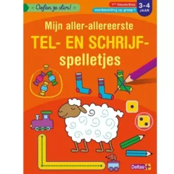 Uitgeverij Deltas Mijn Aller-allereerste Tel- En Schrijfspelletjes