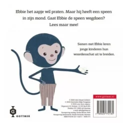 Uitgeverij Gottmer Kartonboekje Ebbie Zonder Speen -Kinderspeelgoed uitgeverij gottmer ebbie zonder speen 1