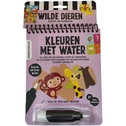 Uitgeverij Interstat Kleur- En Doeboek Kleuren Met Water - Wilde Dieren