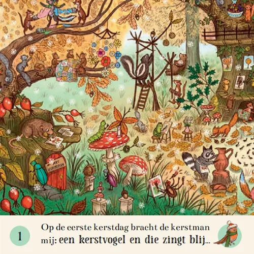 Uitgeverij Lemniscaat Zoekboek De Twaalf Kerstdagen 4 Uitgeverij Lemniscaat Zoekboek De Twaalf Kerstdagen - Afbeelding 2