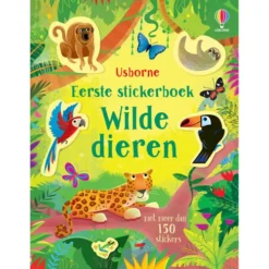 Uitgeverij Usborne Eerste Stickerboek Wilde Dieren