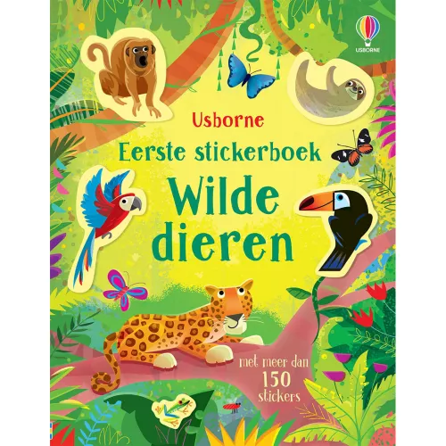 Uitgeverij Usborne Eerste Stickerboek Wilde Dieren 3 Uitgeverij Usborne Eerste Stickerboek Wilde Dieren