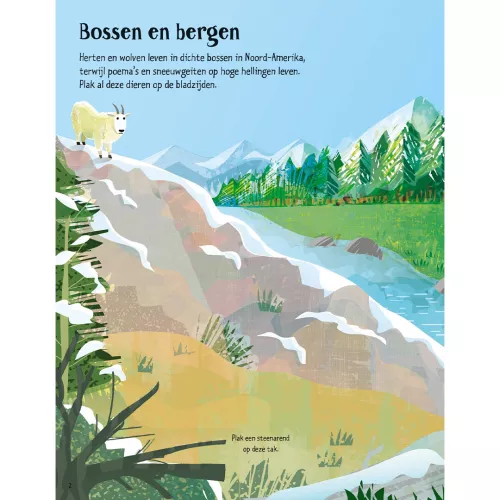 Uitgeverij Usborne Eerste Stickerboek Wilde Dieren 4 Uitgeverij Usborne Eerste Stickerboek Wilde Dieren - Afbeelding 2