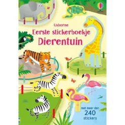 Uitgeverij Usborne Eerste Stickerboekje Dierentuin