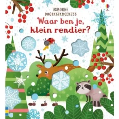 Uitgeverij Usborne Kartonboekje Waar Ben Je, Klein Rendier?