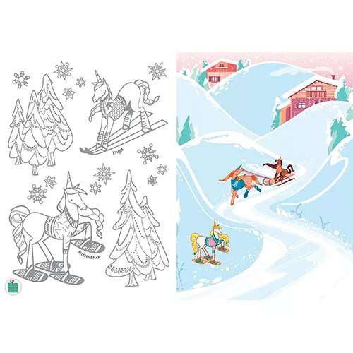 Uitgeverij Usborne Krasplaatjesboek Eenhoorns 4 Uitgeverij Usborne Krasplaatjesboek Eenhoorns - Afbeelding 2